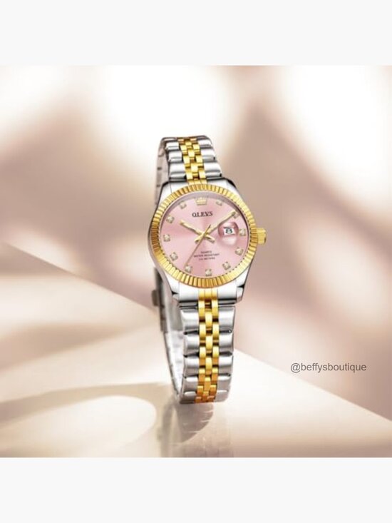 Elegant Stainless Steel Quartz Watch with Calendar Water Resistant main image 4